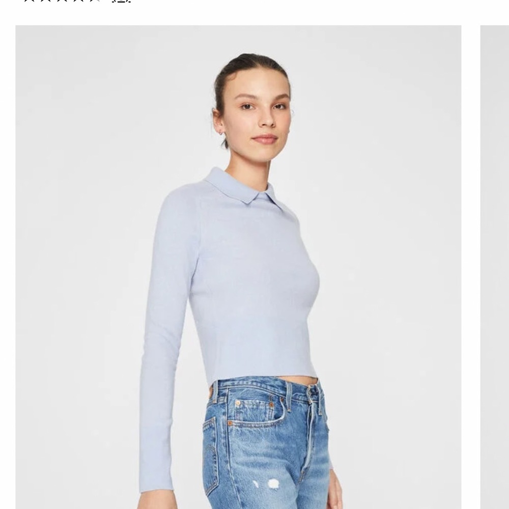 Club Monaco slim collar cashmere sweater